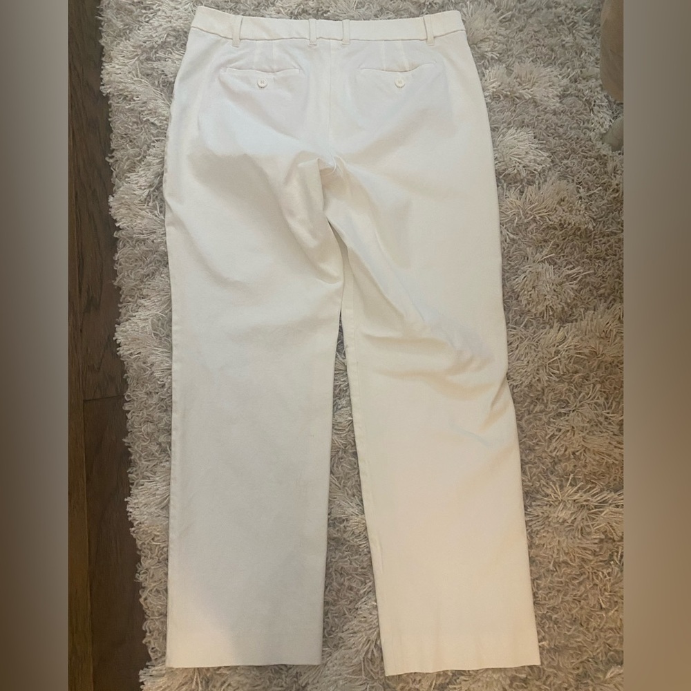 TALBOTS Cream Ankle Pants sz 12P - Picture 5 of 6